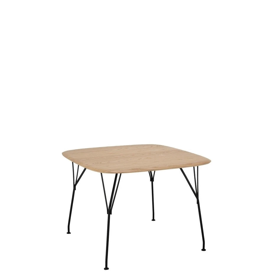 Kartell Viscount of Wood Square Table by Philippe Starck