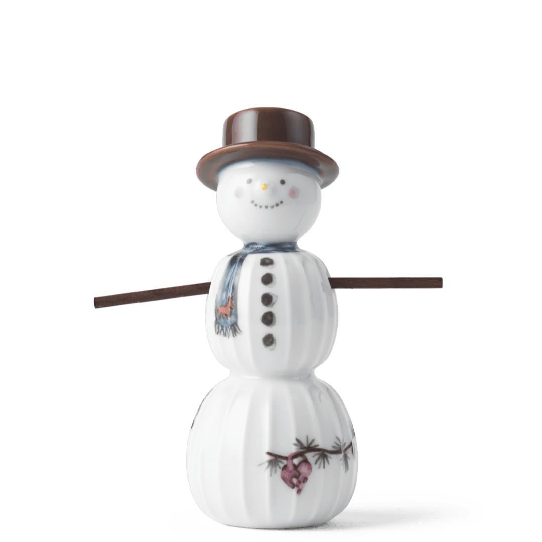 Kahler Hammershoi Christmas Snowman Porcelain Figure
