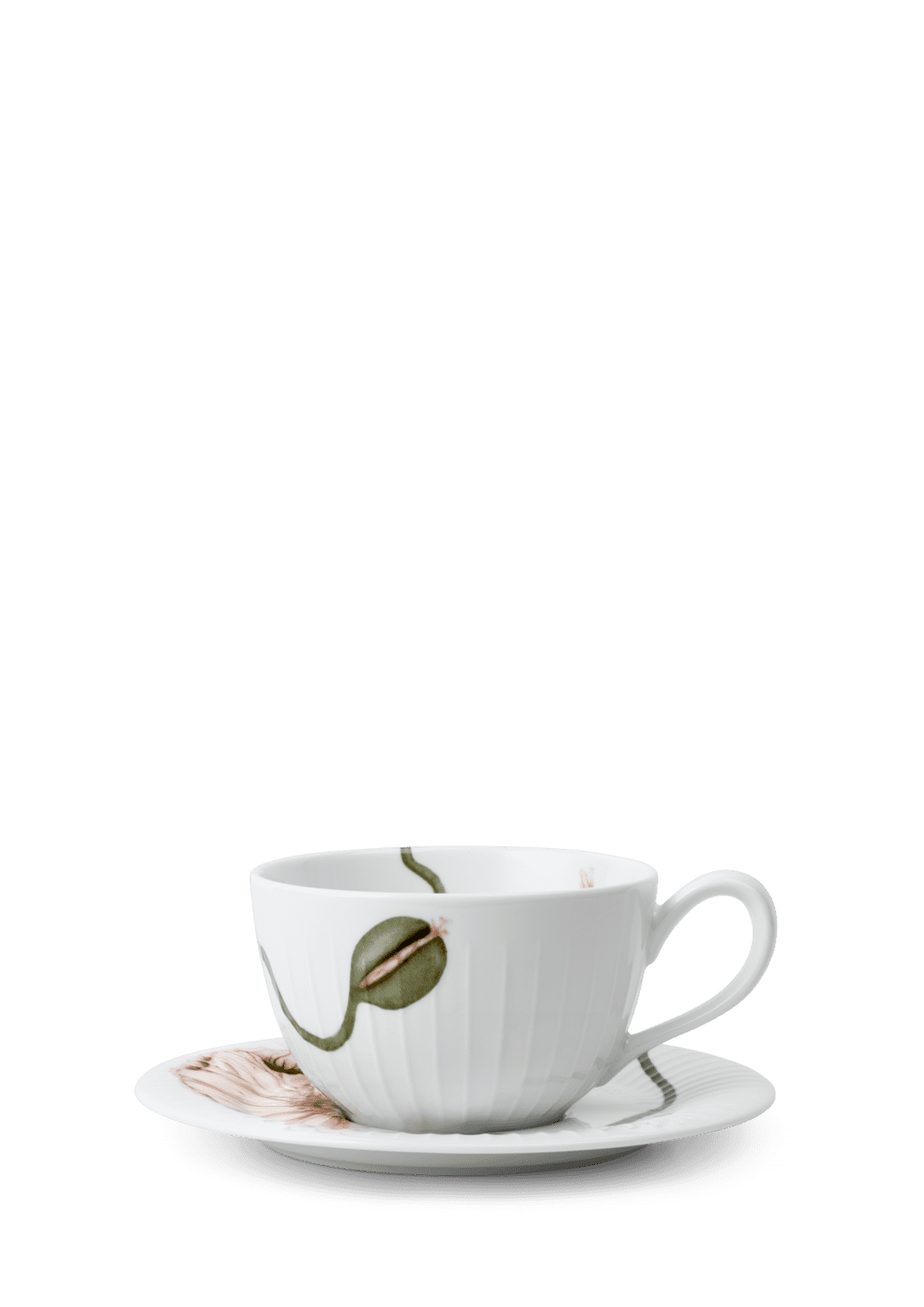 Kahler Hammershoi POPPY Tea Cup with Saucer 38cl