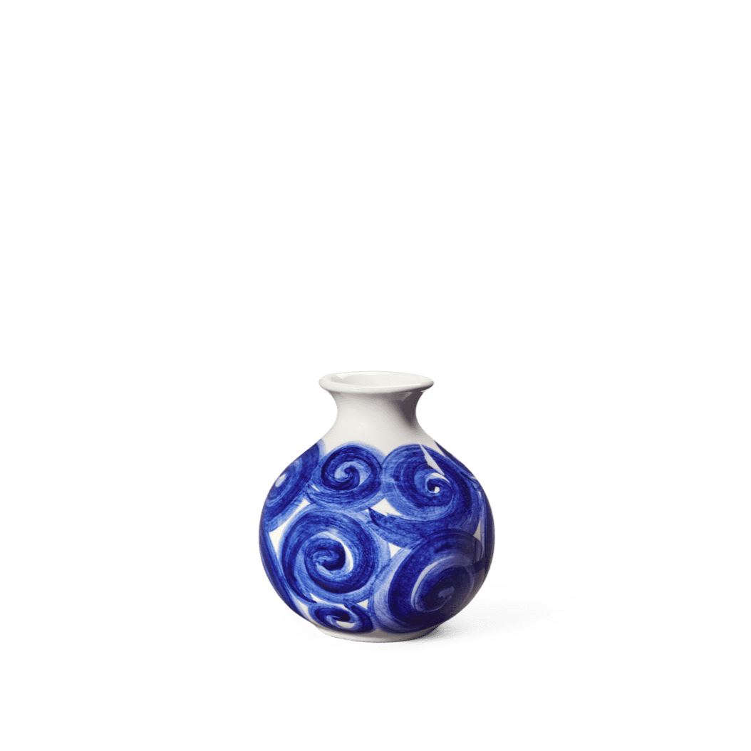 Kahler TULLE Blue Vase H 10cm