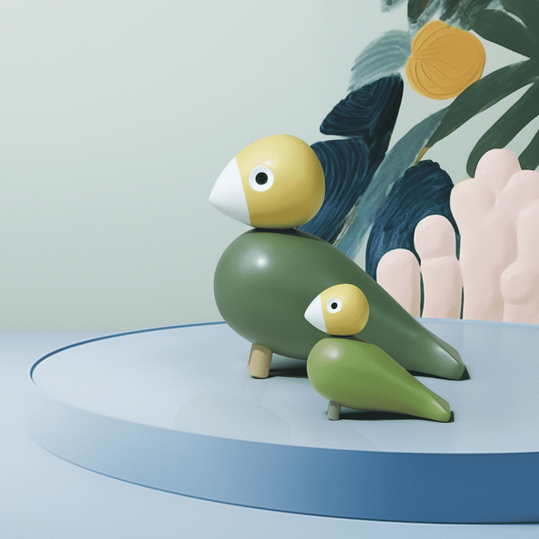 Kay Bojesen Liv and Lykke Songbirds