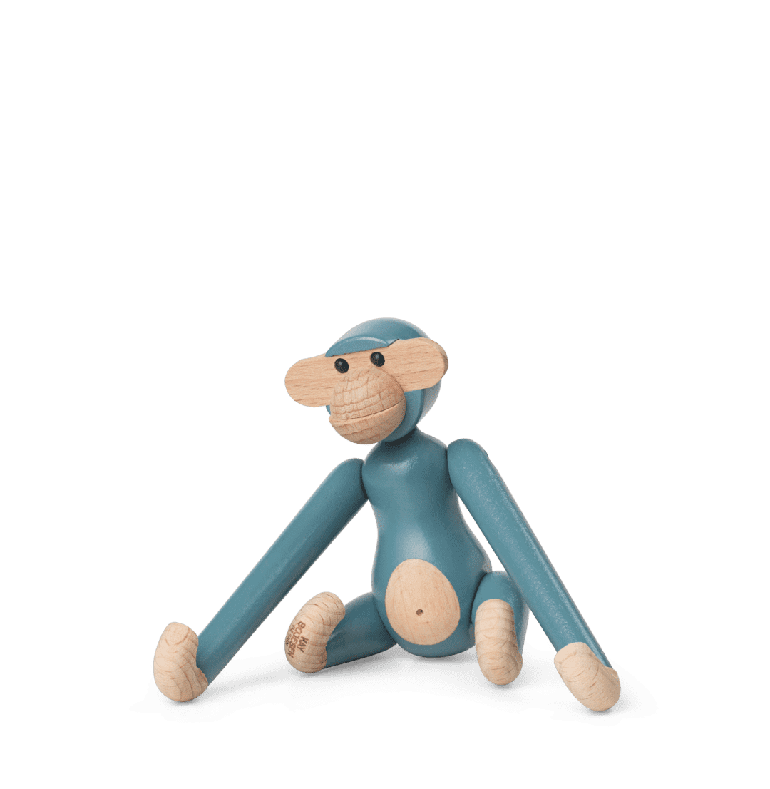Kay Bojesen ABE Mini Monkey Wooden Figure Painted beech