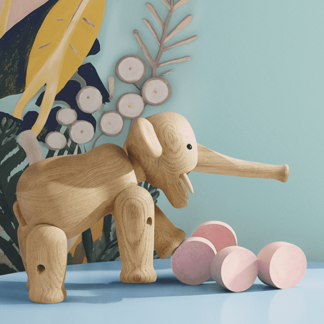 Kay Bojesen ELEPHANT Wooden Figure Large