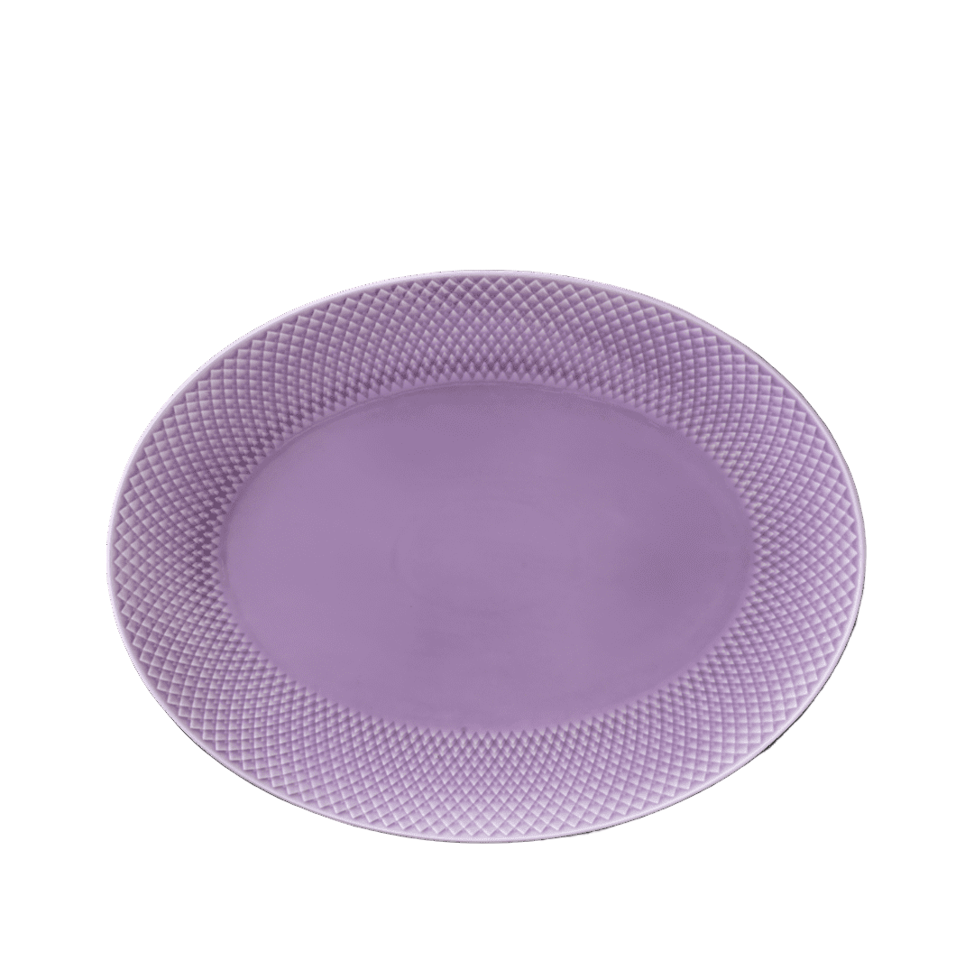Lyngby Porcelaen RHOMBE Colour Oval Serving Dish 35cm