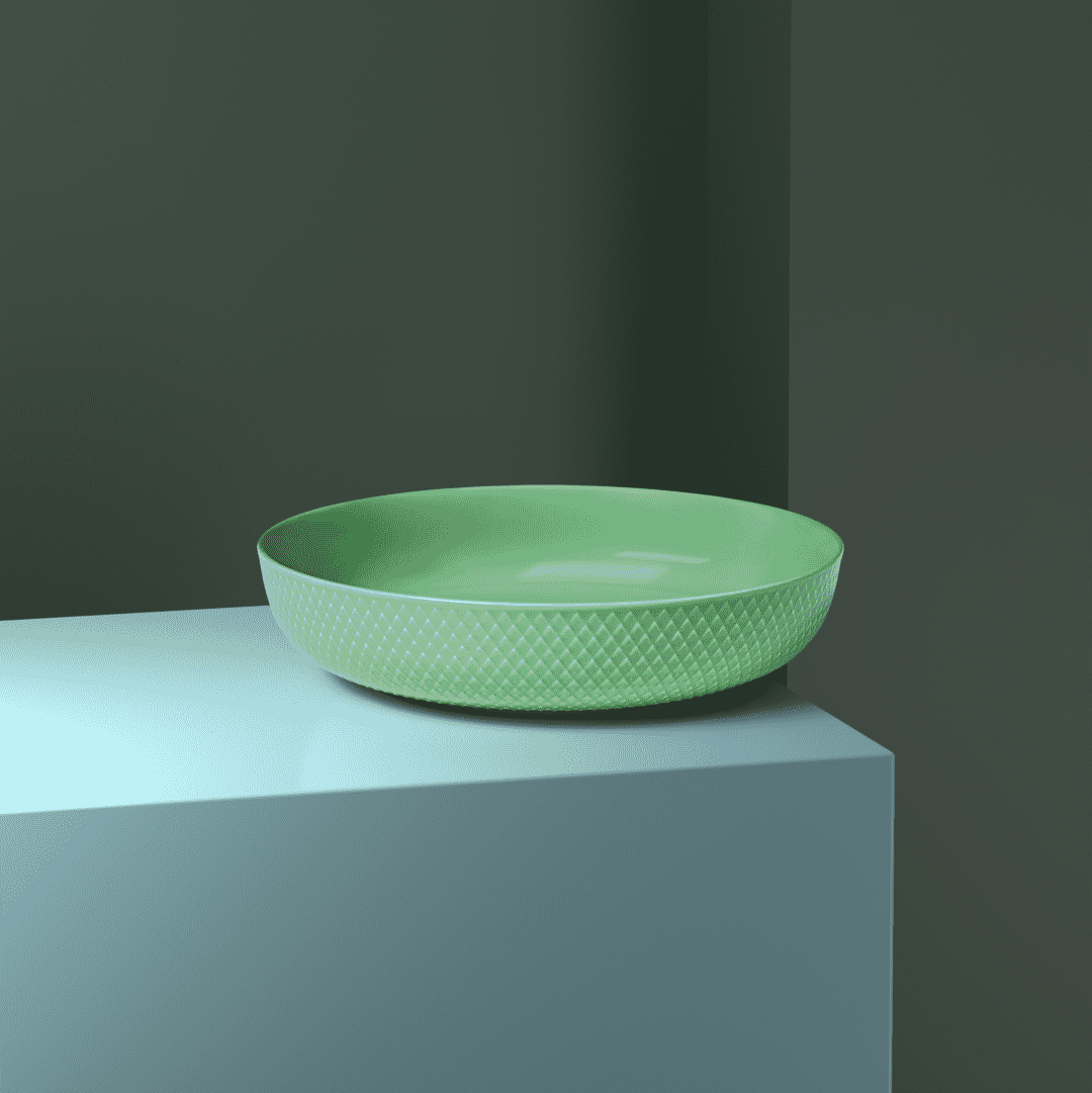 Lyngby Porcelaen RHOMBE Colour Serving Bowl 28cm