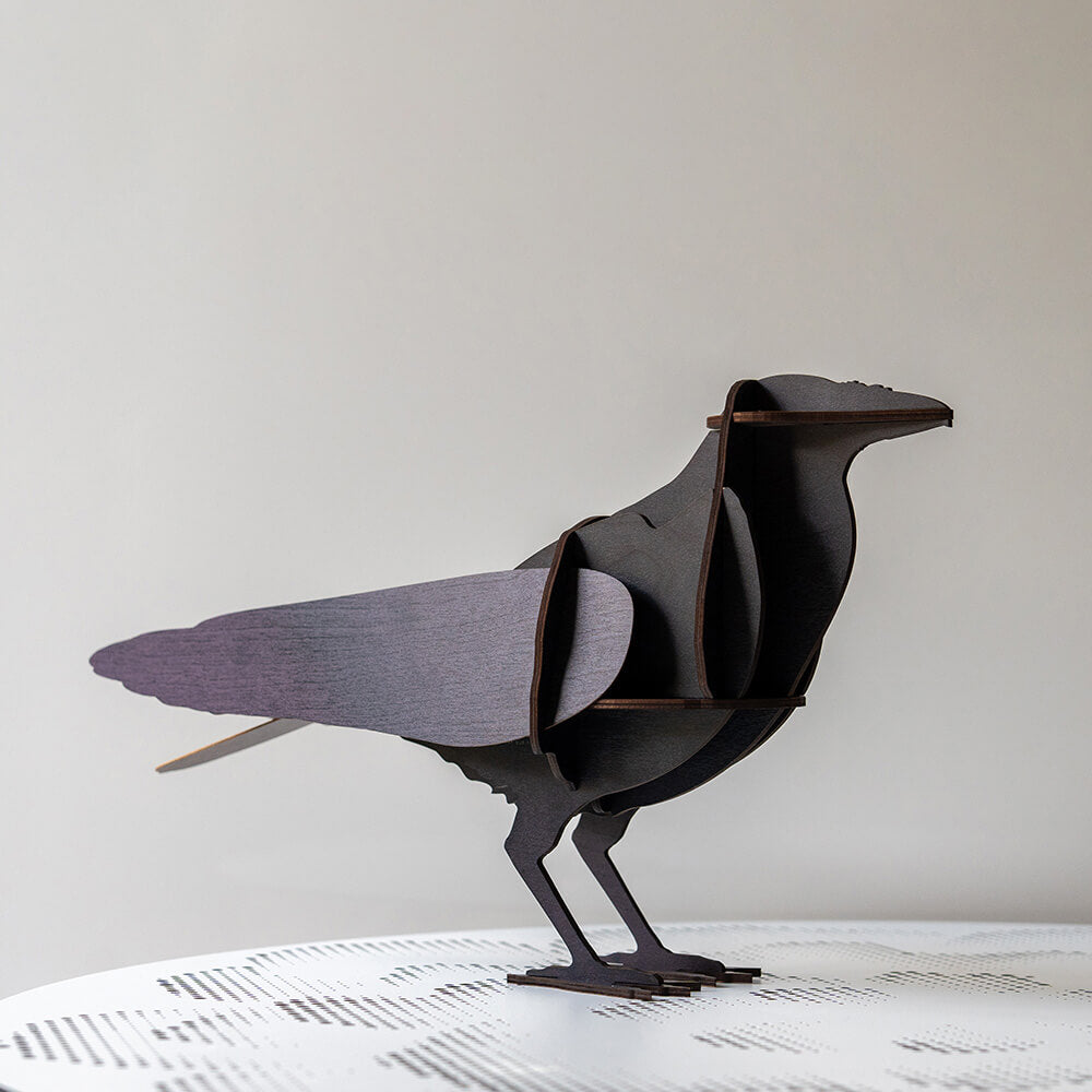 ibride Bird Decorative Raven EDGAR