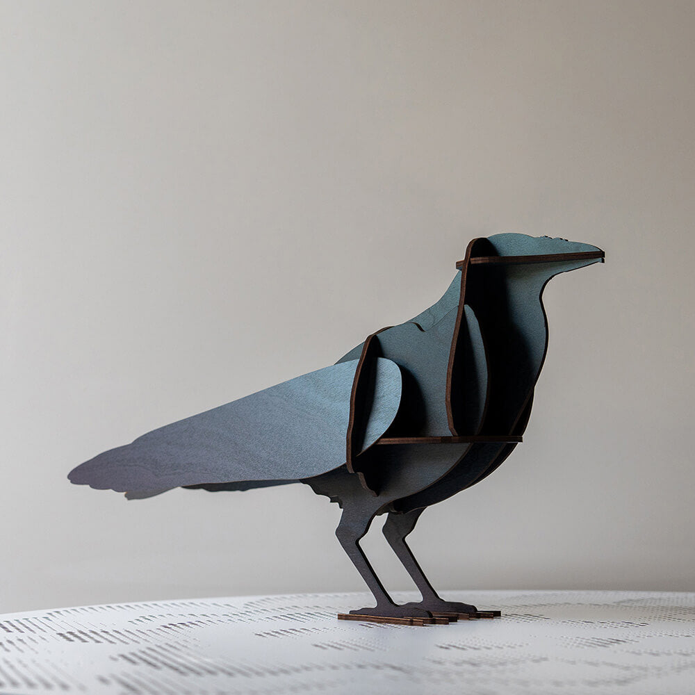 ibride Bird Decorative Raven EDGAR