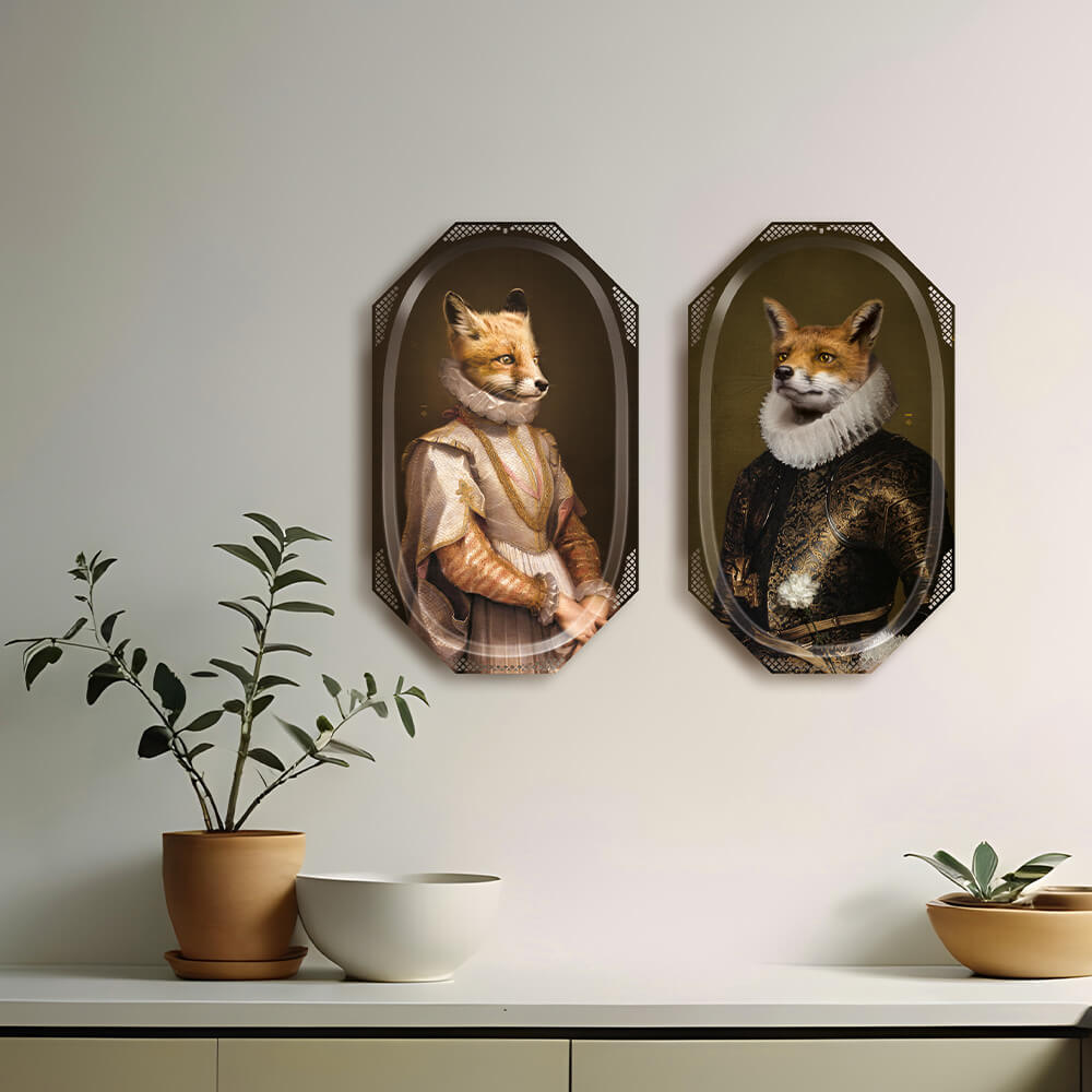 ibride Ellipse Le Renard  Large Mural Tray