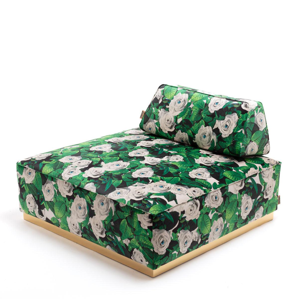 Seletti w Toiletpaper Modular Pouf Sofa Roses