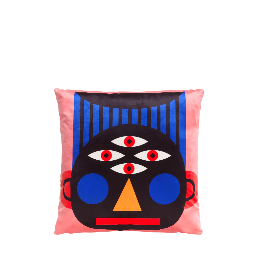 Qeeboo Oggian Face Cushion