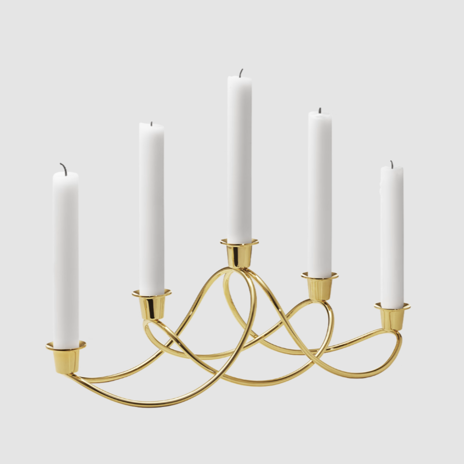 Georg Jensen HARMONY Candleholder Gold