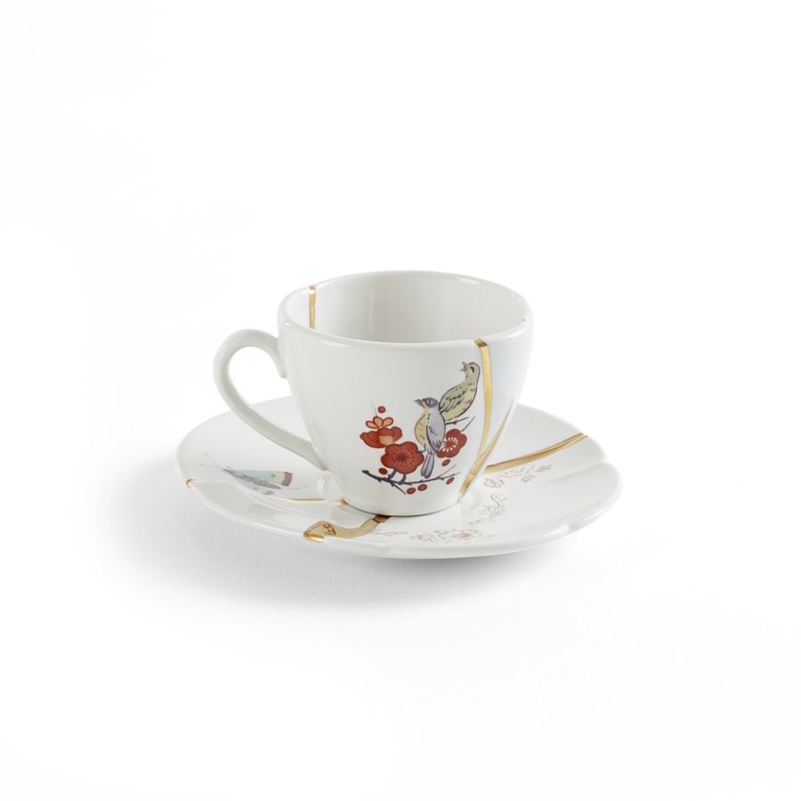 Seletti Kintsugi Coffee Cup with Saucer