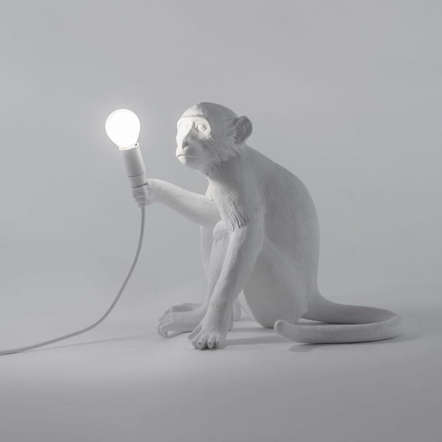 Seletti MONKEY Sitting White Outdoor Light