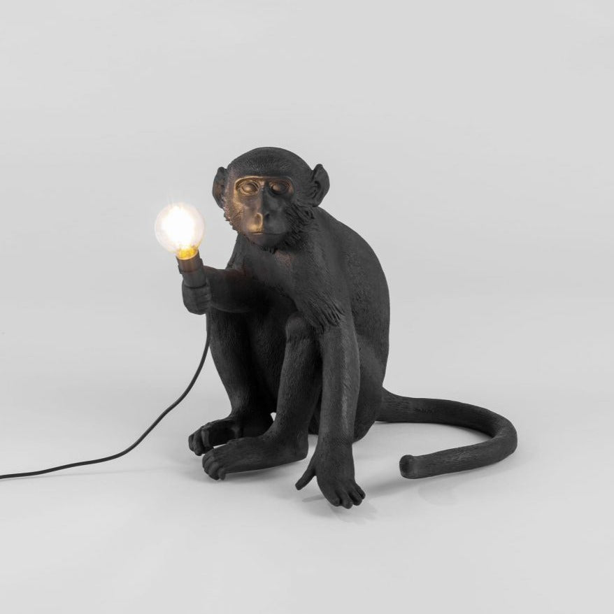 Seletti MONKEY Sitting Black Outdoor Light