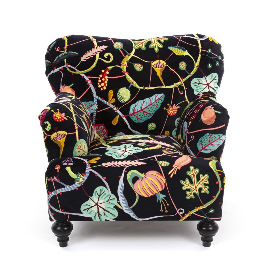 Seletti Botanical Diva Armchair Black