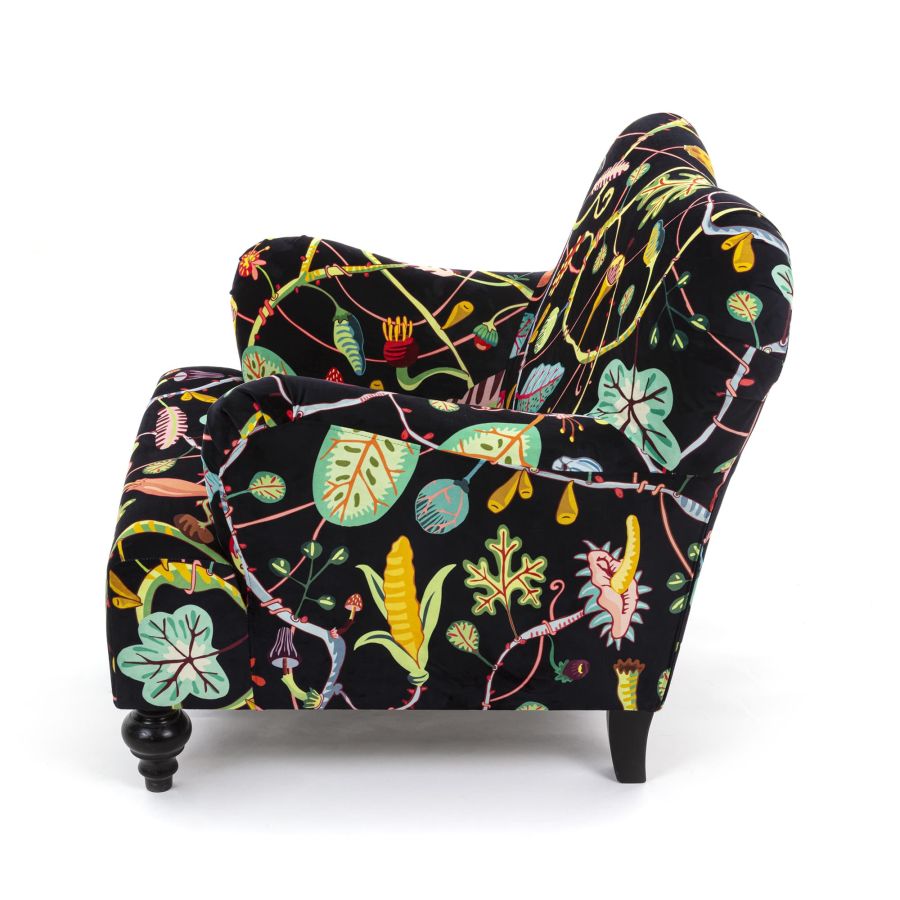 Seletti Botanical Diva Armchair Black