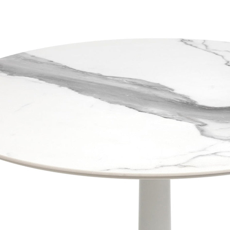 Kartell Multiplo Round Marble Cafe Table Outdoor