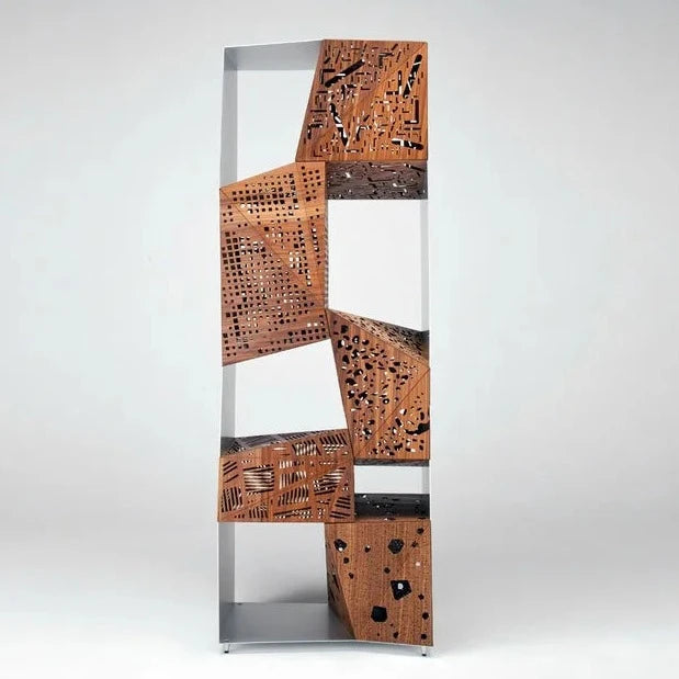 Casamania & Horm Riddled Totem High Cupboard Walnut