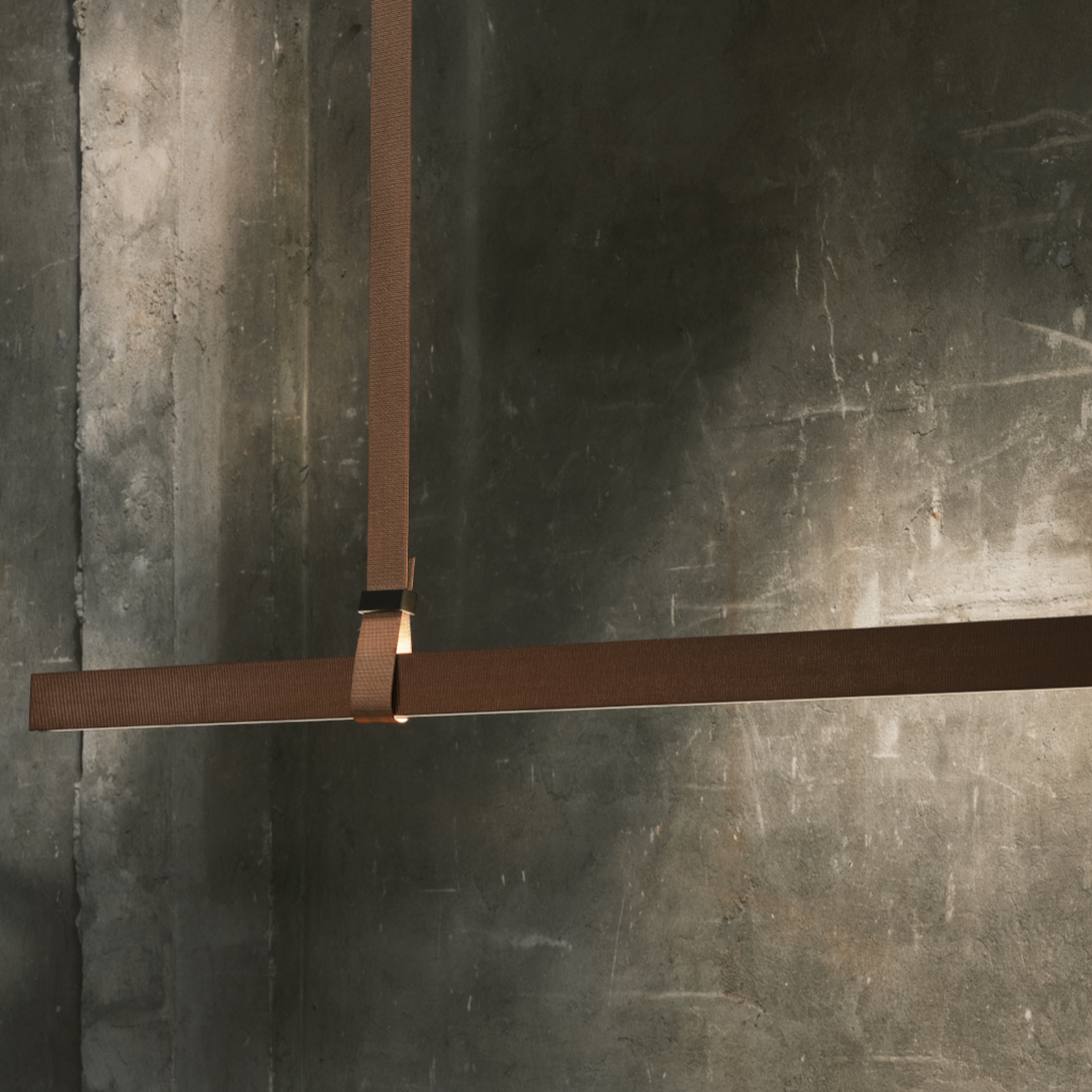 Flos Belt Fabric Copper Brown Casambi 200cm