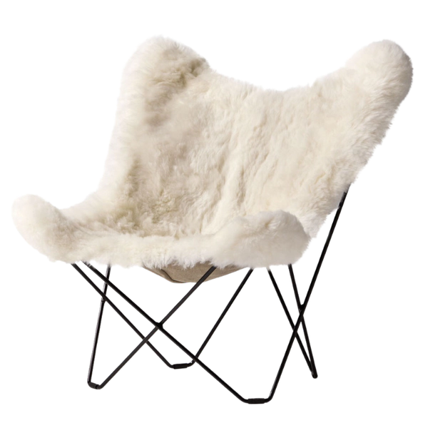 Cuero Design Sheepskin Butterfly Chair Short