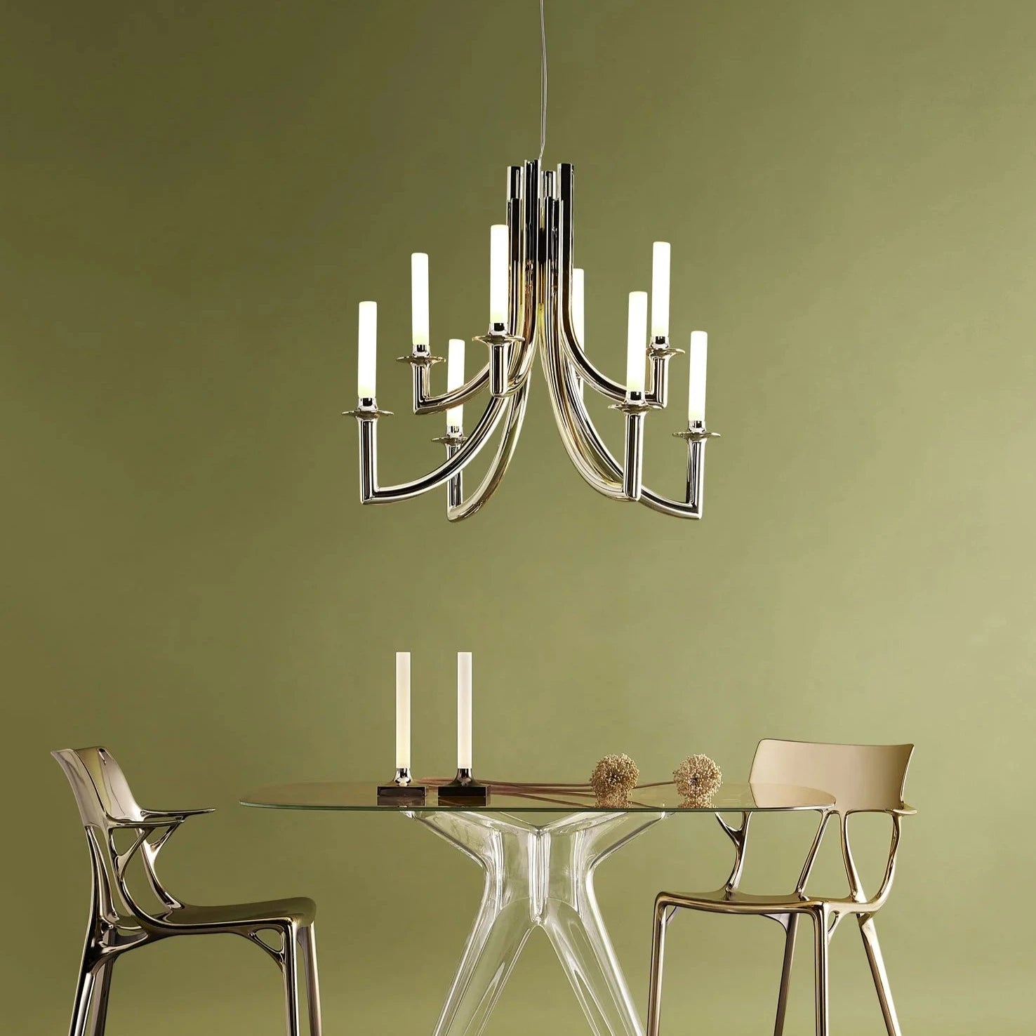 Kartell Khan Chandelier Metal Finish