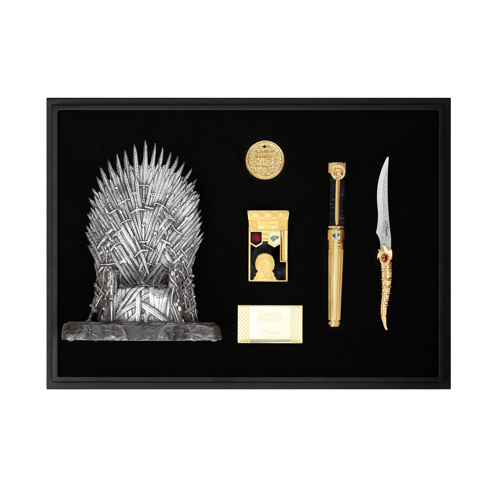 S.T. Dupont Game of Thrones Fire Prestige & Writing Set Black