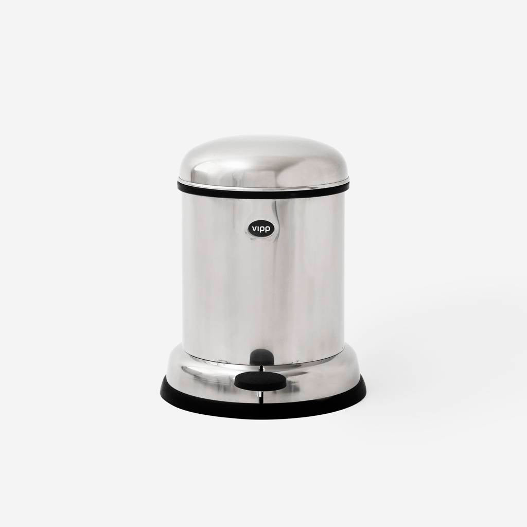 Vipp 14 Bathroom Pedal Bin Stainless Steel