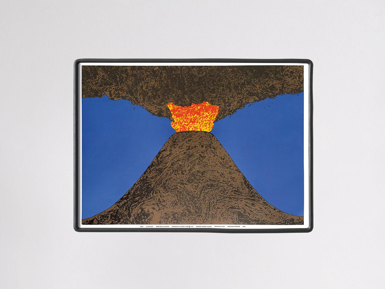 Danese Milano Dieci, Il Vulcano Screenprint by Enzo Mari Danese Milano Dieci, Il Vulcano Screenprint by Enzo Mari