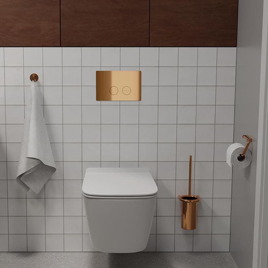 d line Qtoo Toilet Push Button Flush Copper