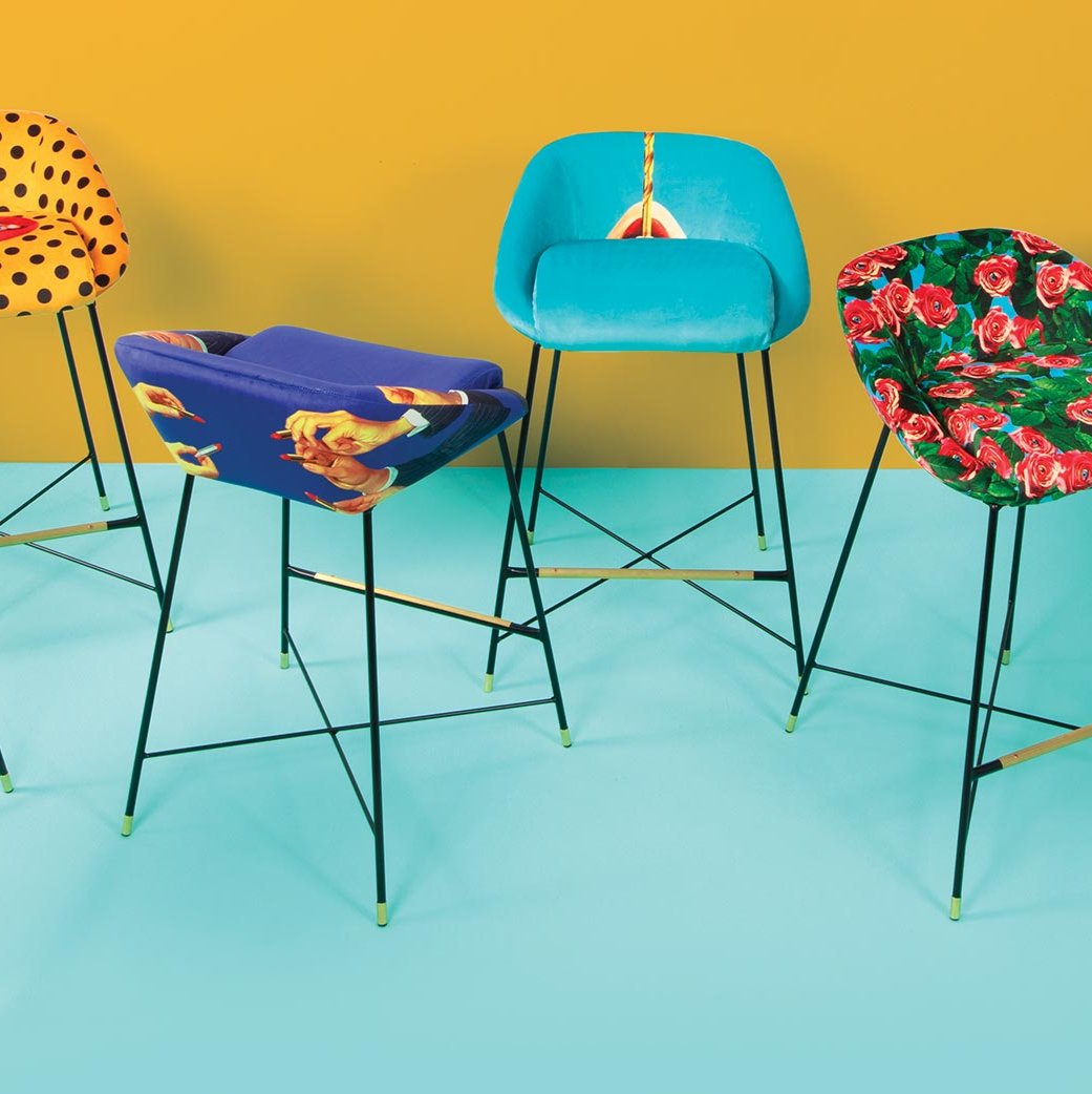 Seletti ToiletPaper High Stool Revolver