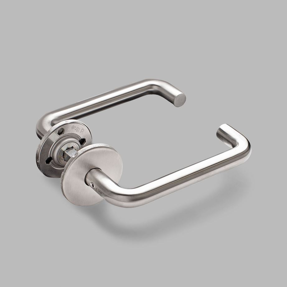 d line Door Lever Handle U Steel