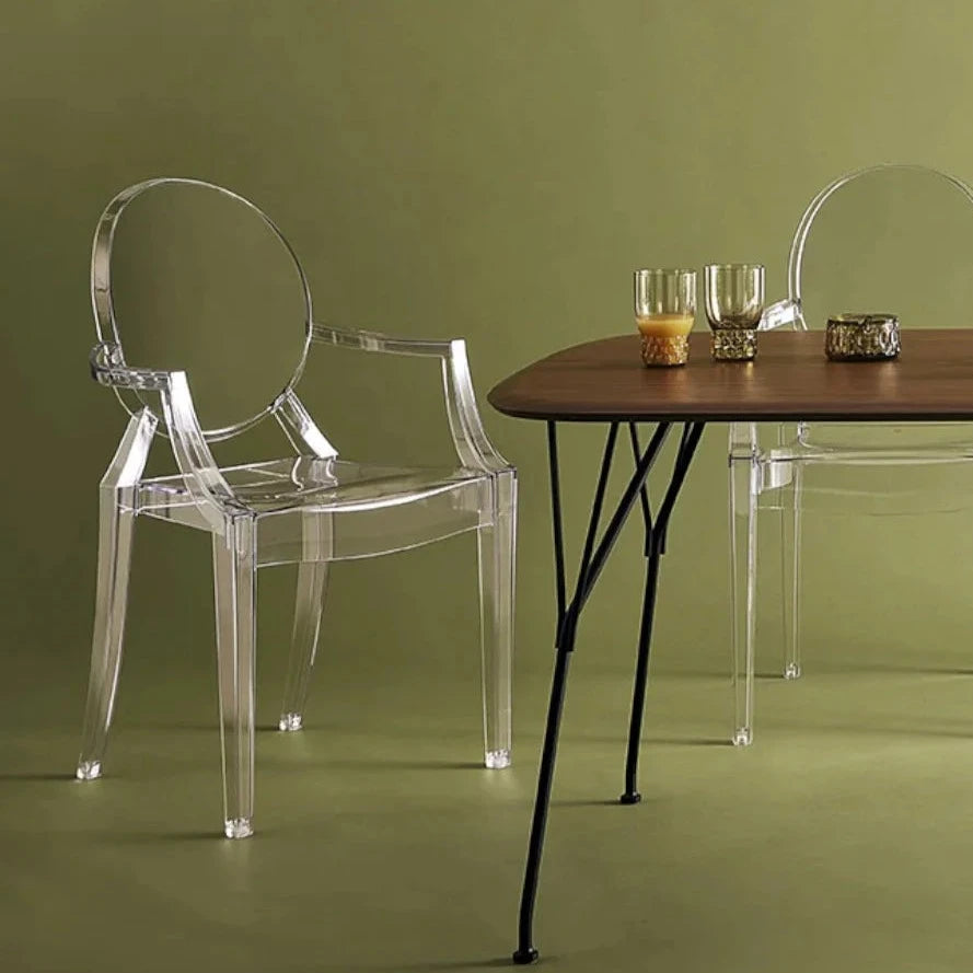 Kartell Viscount of Wood Square Table by Philippe Starck