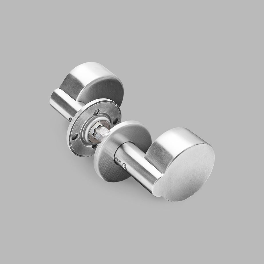 d line Offset Knob Door Lever Handle Steel