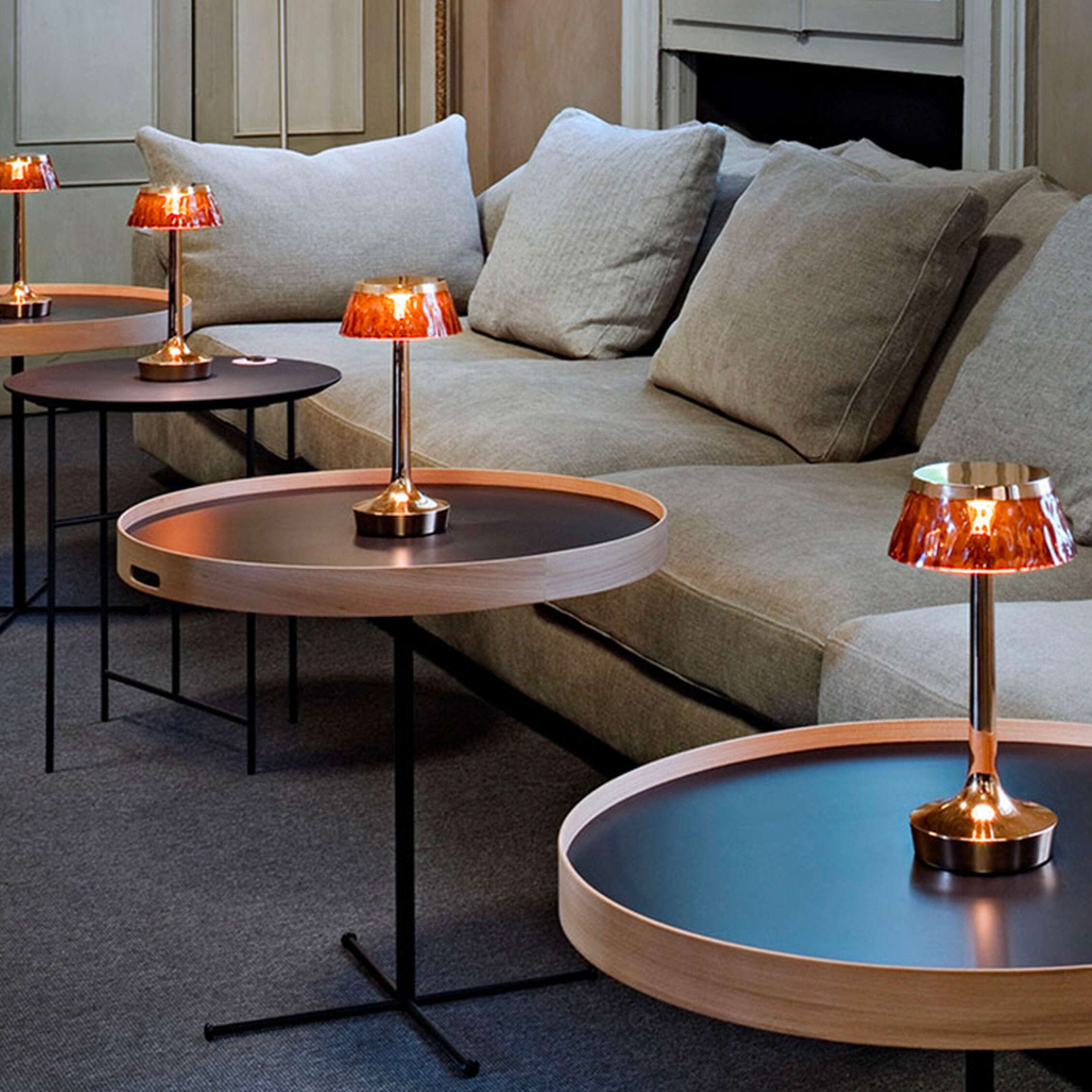 Flos Bon Jour Unplugged Cordless Table Light Copper