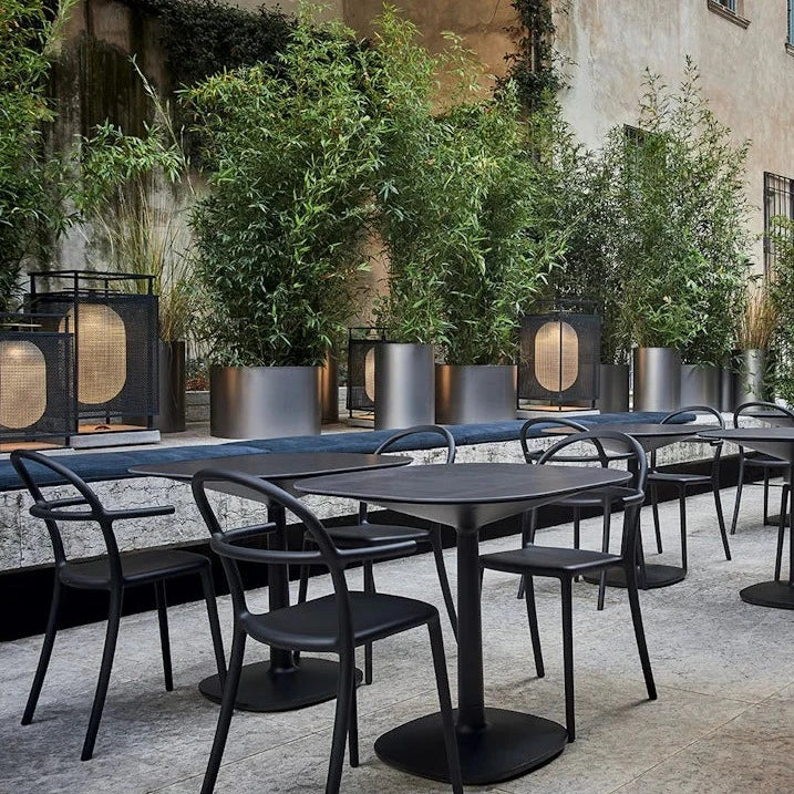 Kartell Multiplo Round Marble Cafe Table Outdoor