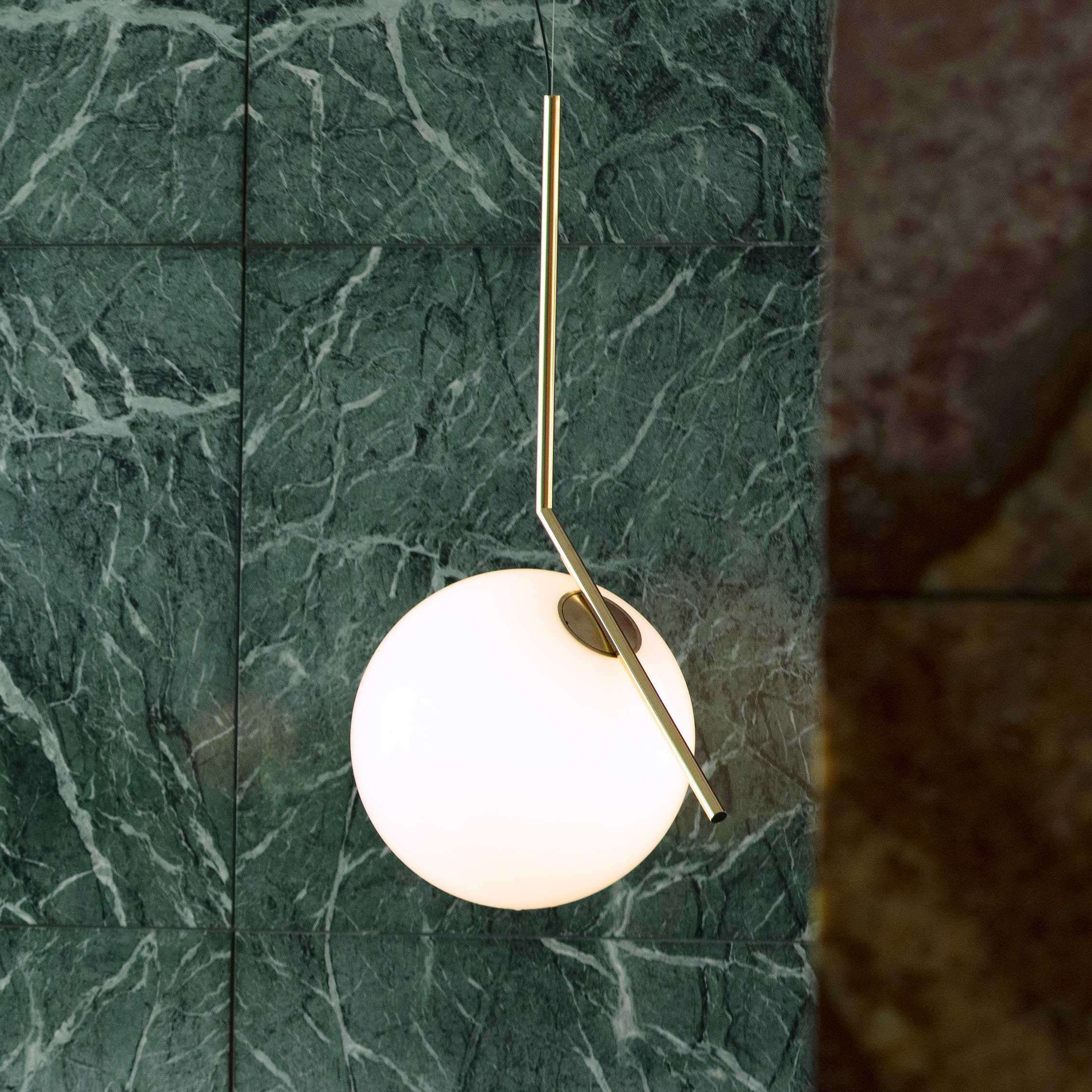 Flos IC S3 Suspension Light Brass