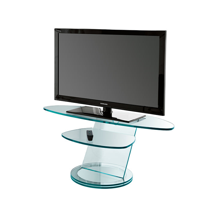 Tonelli SCENARIO Glass TV Stand Revolving base