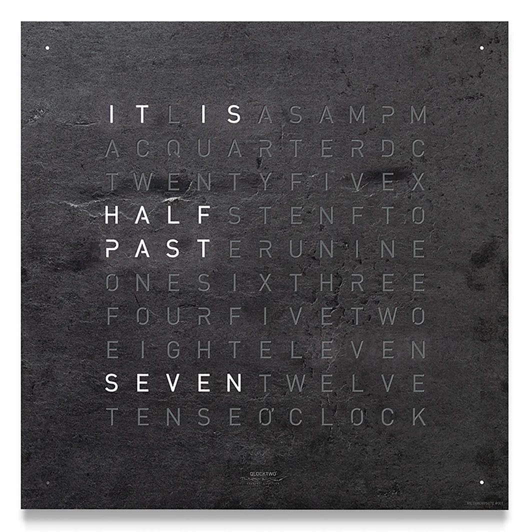 QLOCKTWO Earth 45 Clock Creator’s Edition Metamorphite