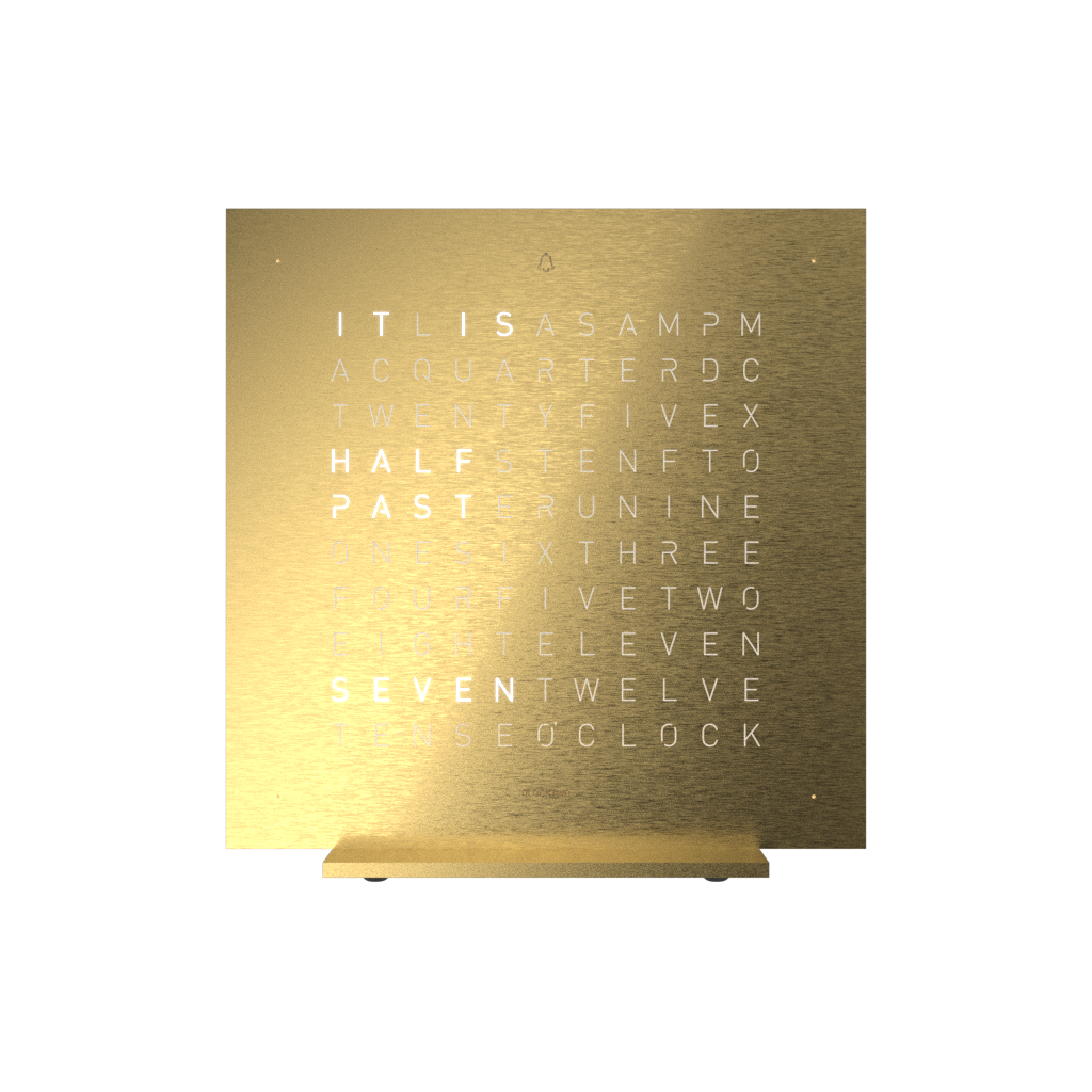 QLOCKTWO Earth 13.5 Alarm Clock Golden Legend