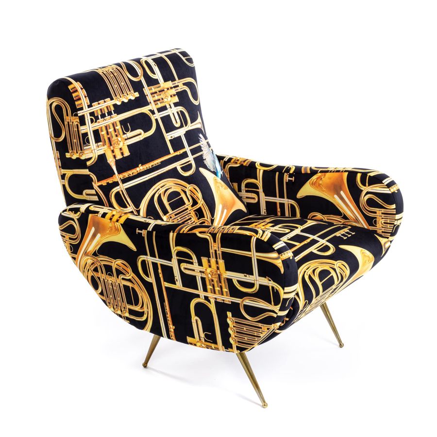 Seletti wears Toiletpaper Armchair Trumpets