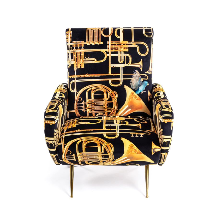 Seletti wears Toiletpaper Armchair Trumpets