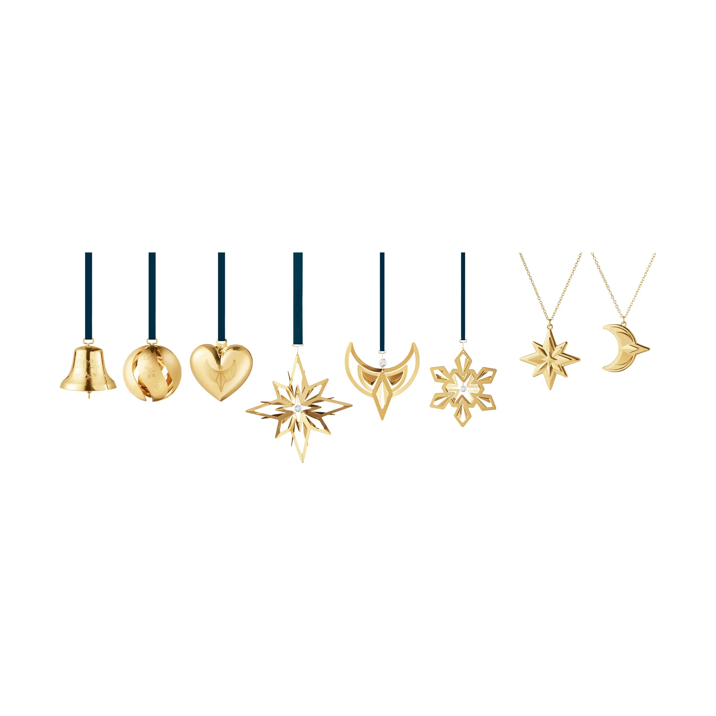 Georg Jensen Christmas Ornament Set Gold 2024 8pcs