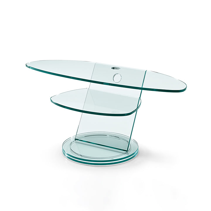 Tonelli SCENARIO Glass TV Stand Revolving base