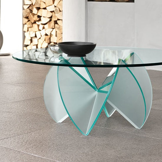 Tonelli ROSA del DESERTO Round Glass Coffee Table