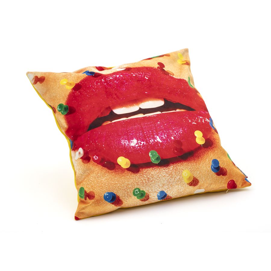 Seletti Cushion Mouth w Pins 50cm