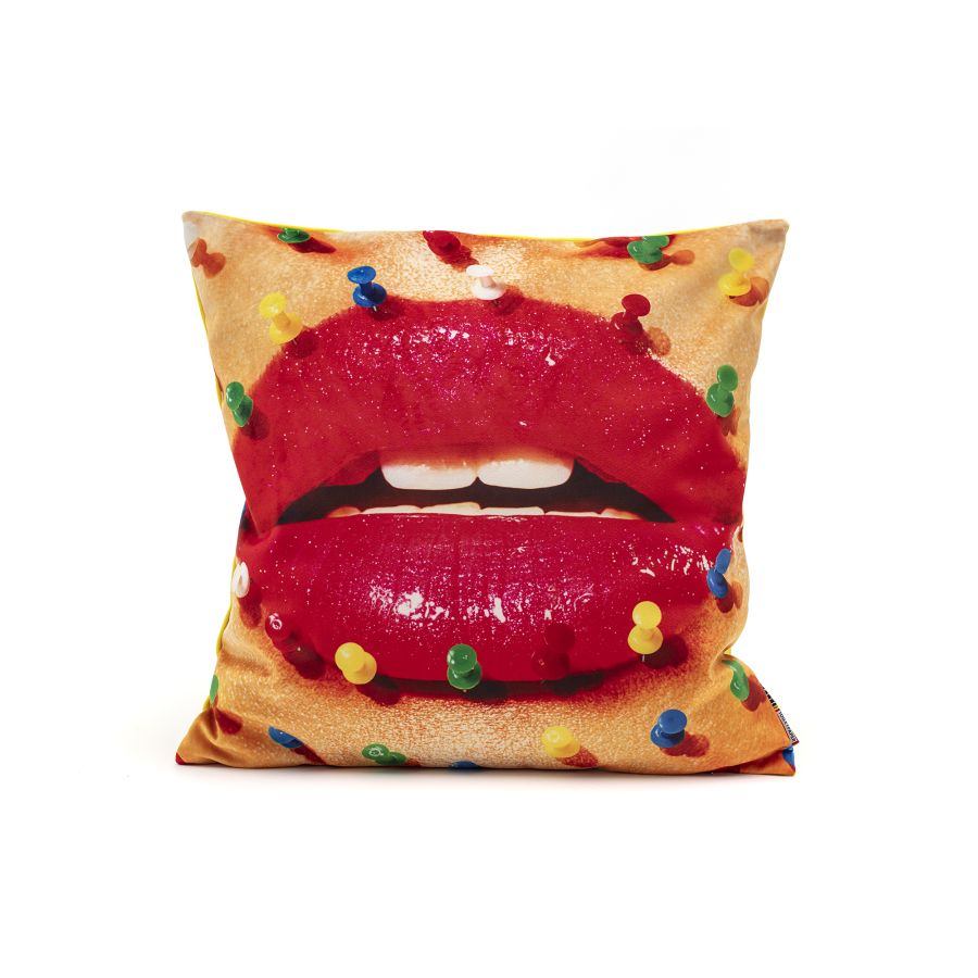 Seletti Cushion Mouth w Pins 50cm