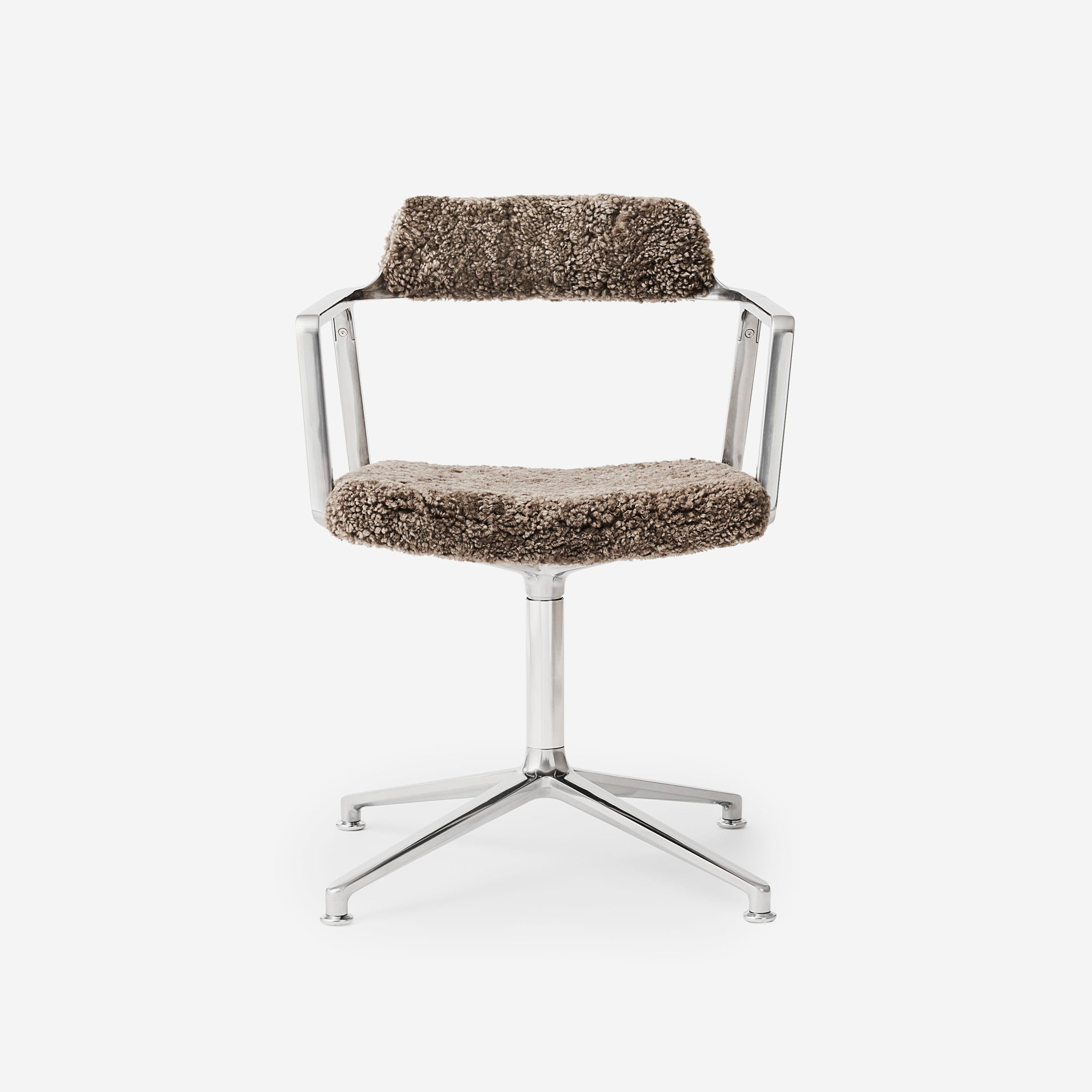 Vipp 452 Swivel Chair Australian Sheepskin