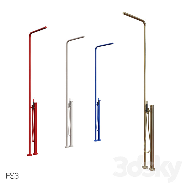 Vola FS3 Free-Standing Shower w Hand Shower