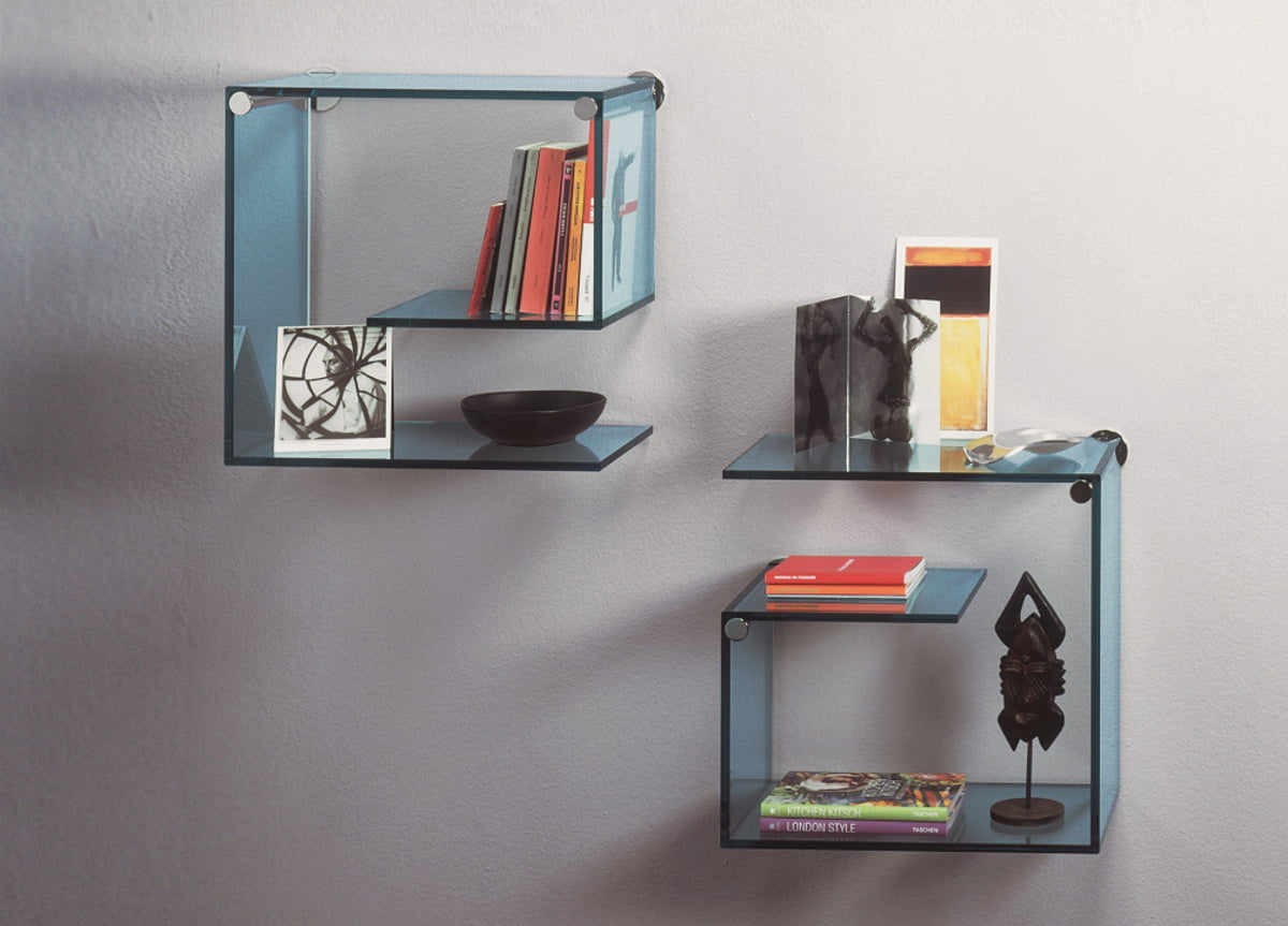 Tonelli ALFABETA Glass Wall Shelf 2pcs