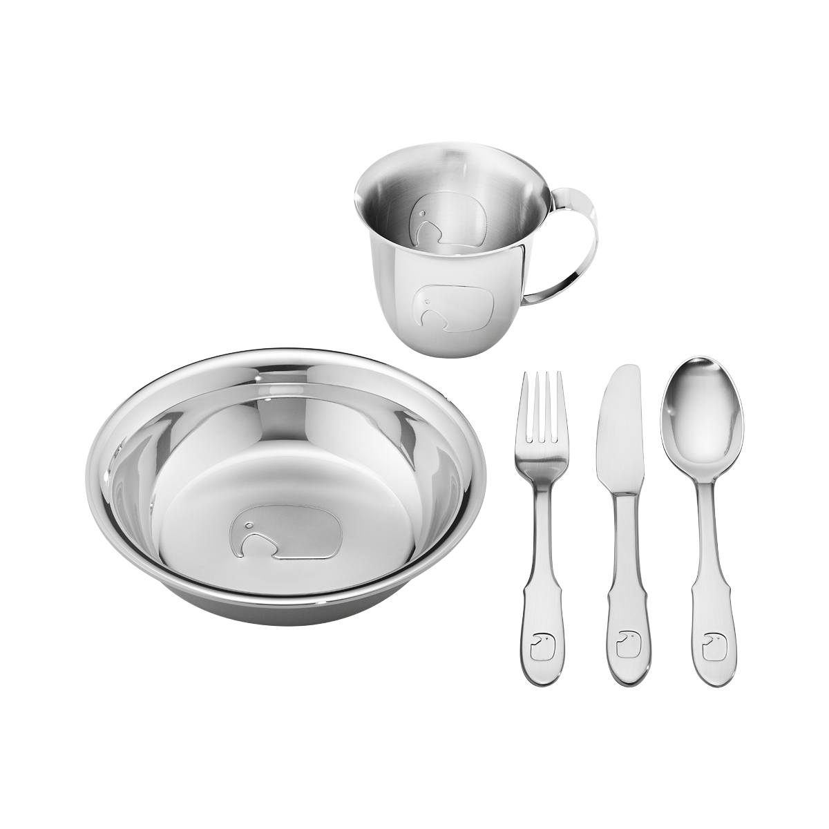 Georg Jensen Childrens Tableware 5pcs ELEPHANT